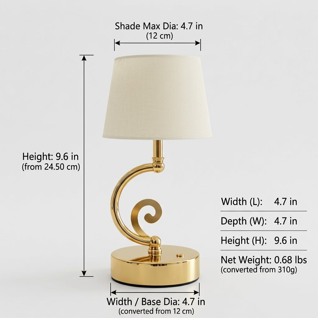 Vintage Bedside Table Lamp
