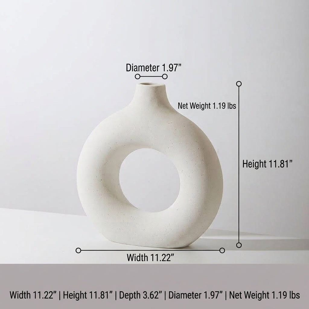 Nordic Doughnut Vase