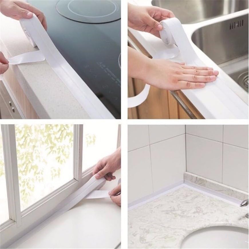 Waterproof & Adhesive Caulk Strip-Applicable to bathrooms and kitchens