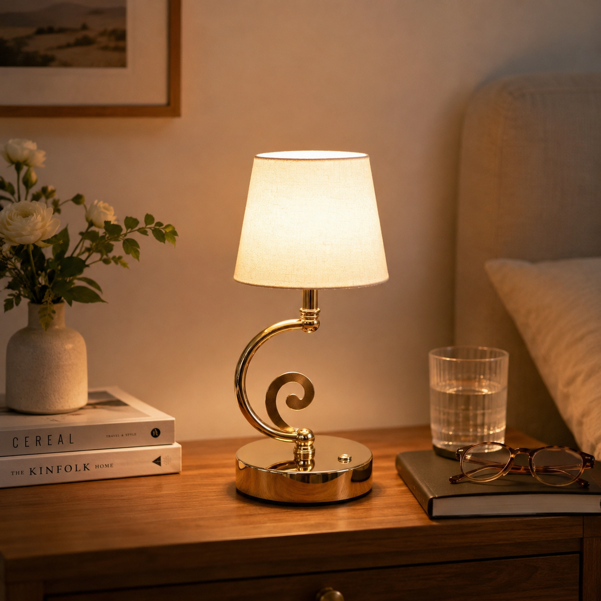 Vintage Bedside Table Lamp