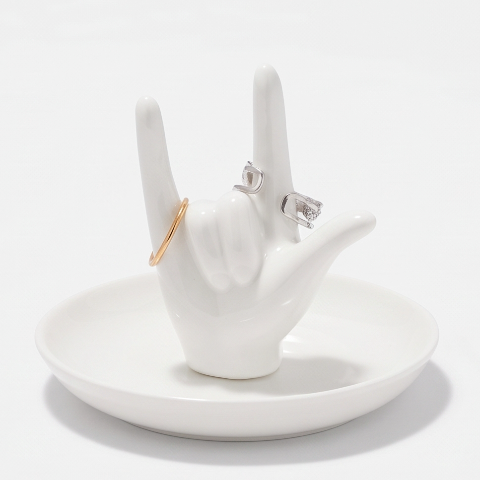 Hand Gesture Jewelry Tray